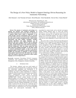 The Design of a New Policy Model to Support Ontology