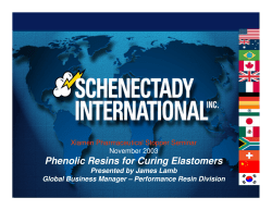 Phenolic Resins for Curing Elastomers