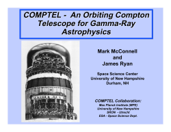 COMPTEL - An Orbiting Compton Telescope for