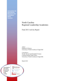 North Carolina Regional Leadership Academies