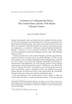 Architects of a Masquerade Peace: The United States and the 1936