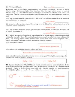 216 F09-Exam #2 Page 2. Name _____Key______________ I. (6