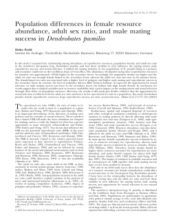 Population differences in female resource