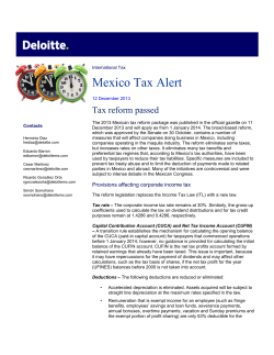 Mexico Tax Alert