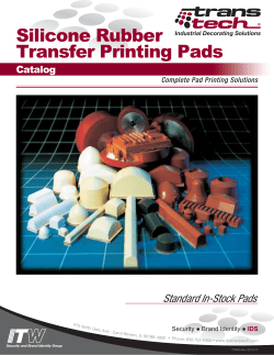 Silicone Rubber Transfer Printing Pads