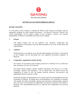 1 GENTING PLANTATIONS BERHAD (34993