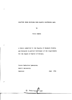 REACTION CROSS SECTIONS FROM EIASTIC