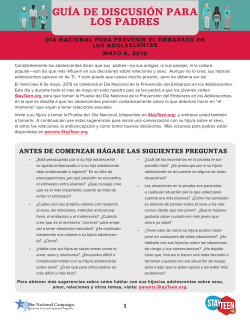 gu&iacute;a de discusi&oacute;n - The National Campaign