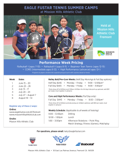 eagle fustar tennis summer camps
