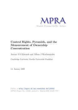Control Rights, Pyramids, and the Measurement of Ownership