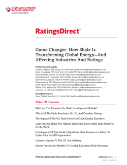 Game Changer: How Shale Is Transforming Global Energy-