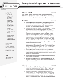 Property, the Bill of Rights, and the Supreme Court