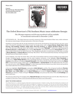 The Georgia Music Issue will be available