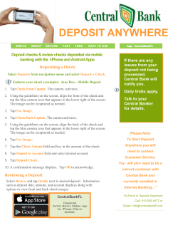 deposit anywhere