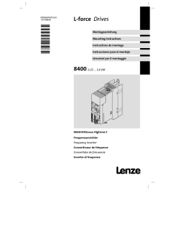 Mounting Instructions E84AVHCE__8400 HighLine C 0.25