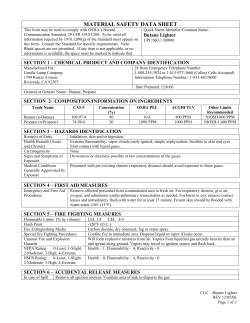 section 1 &ndash; chemical product and company