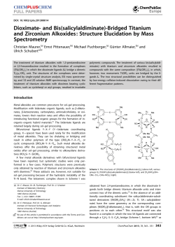 Dioximate and Bis(salicylaldiminate)Bridged Titanium and