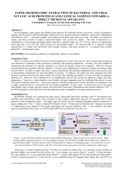 paper microfluidic extraction of bacterial and viral nucleic acid from