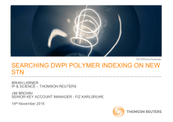 Searching DWPI polymer indexing on new STN
