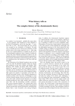 Series What history tells us XI. The complex history of the