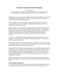 Freedom of Expression in the Gulf Region