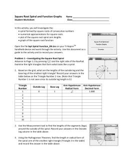Square Root Spiral and Function Graphs