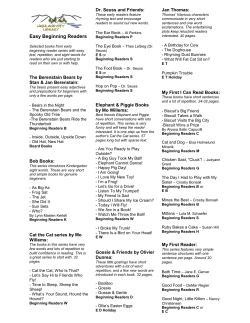Easy Beginning Readers