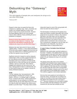 Debunking the &ldquo;Gateway&rdquo; Myth