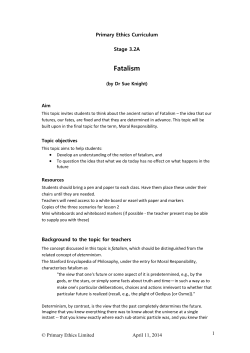 Primary Ethics Curriculum