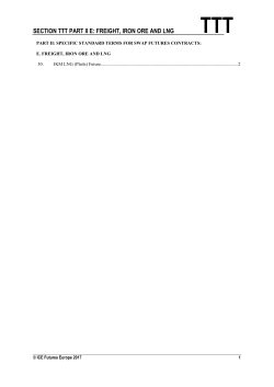 section ttt part ii e: freight, iron ore and lng