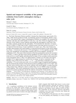 Spatial and temporal variability of the gamma radiation from Earth`s