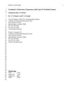 Comparison of Ternary Cementitious Mixtures and Blended Cements