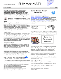 Grade 410 - Weston Public Schools