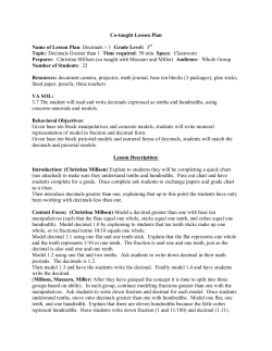 Decimals Greater than 1