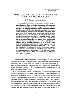 OPTIMAL PATHS FOR A CAR THAT GOES BOTH FORWARDS