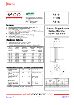 RB151-BP Datasheet - Mouser Electronics
