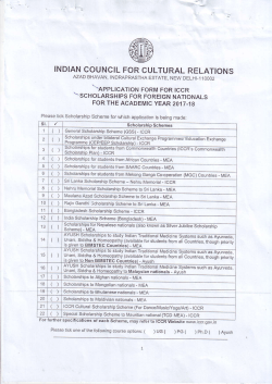 INDIAN COUNCIL FOR CULTURAL RELATIONS