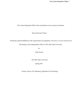 The Context Repetition Effect