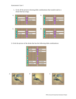 Assessment: Case 1 1. Circle all the pictures showing allele