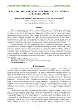 factors influencing intent to buy counterfeits of luxury goods