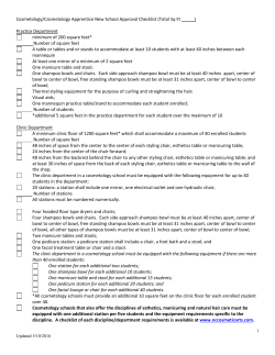 Cosmetology/Cosmetology Apprentice New School Approval