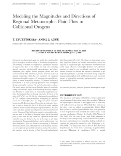 Modeling the Magnitudes and Directions of Regional Metamorphic