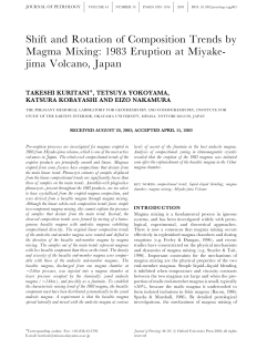 Shift and Rotation of Composition Trends by Magma Mixing: 1983