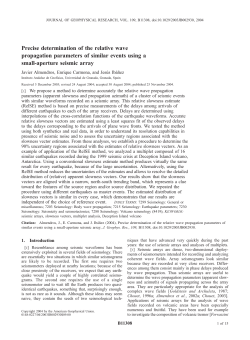 Precise determination of the relative wave propagation parameters