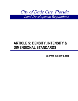 City of Alachua - Land Development Regulations