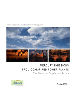 mercury emissions from coal-fired power plants