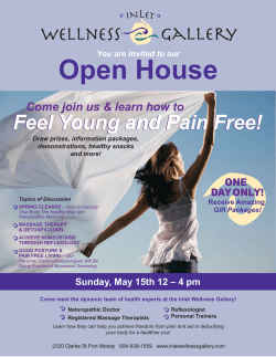Open house flyer3 - Inlet Wellness Gallery