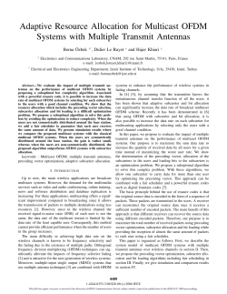 Adaptive Resource Allocation for Multicast OFDM Systems with
