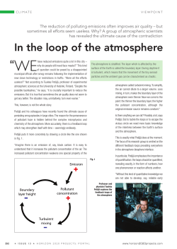 In the loop of the atmosphere