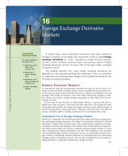 foreign exchange derivatives